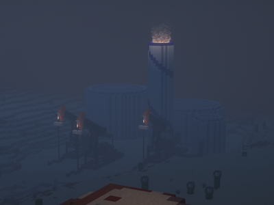 Zdjęcie Izraelskiej rafinerii ropy wykonane nocą